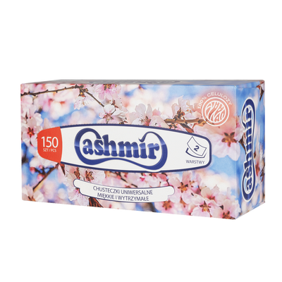 CASHMIR chusteczki uniwersalne 2-wartswy 150 szt.