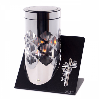 Znicz solarny PARIS C Skos Krzyż 23 cm