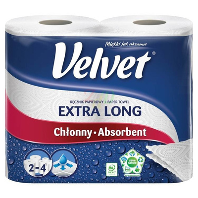 VELVET Najdłuższy ręcznik papierowy 2 rolki