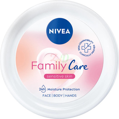 NIVEA Family Care lekki krem nawilżający do ciała, twarzy i dłoni 