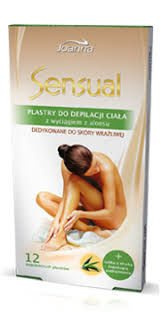 JOANNA Sensual plastry do depilacji ciała 12 szt.