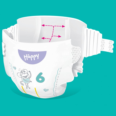 BELLA HAPPY Pieluszki 6 Junior Extra 15+kg 34 szt.